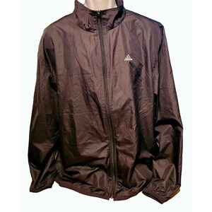 Vintage Mid 90's Adidas Jacket Mens XL Black Long Sleeve Climashell Windbreaker
